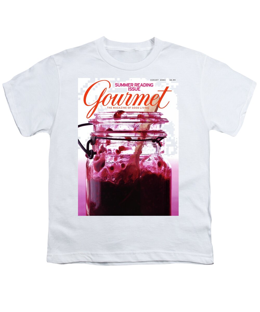 Food Youth T-Shirt featuring the photograph A Jar Of Skillet Blackberry Jam by Romulo Yanes