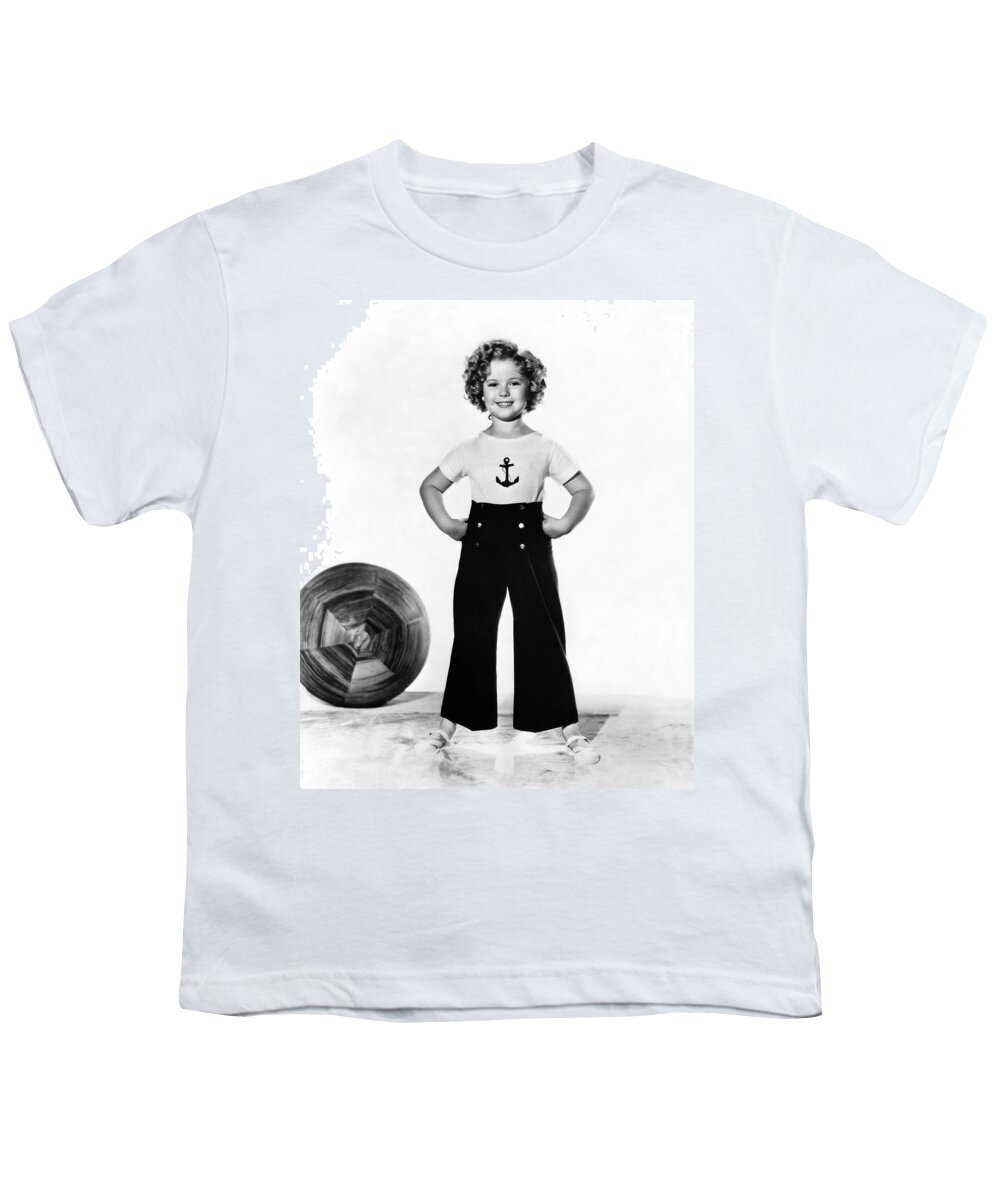 1930s Youth T-Shirt featuring the photograph Actress Shirley Temple by Underwood Archives
