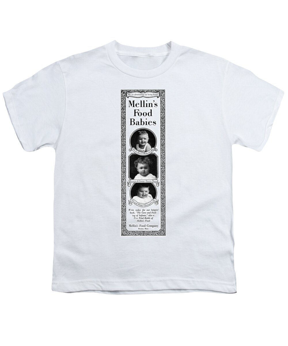 1919 Youth T-Shirt featuring the photograph Ad Mellin's Baby Food by Granger