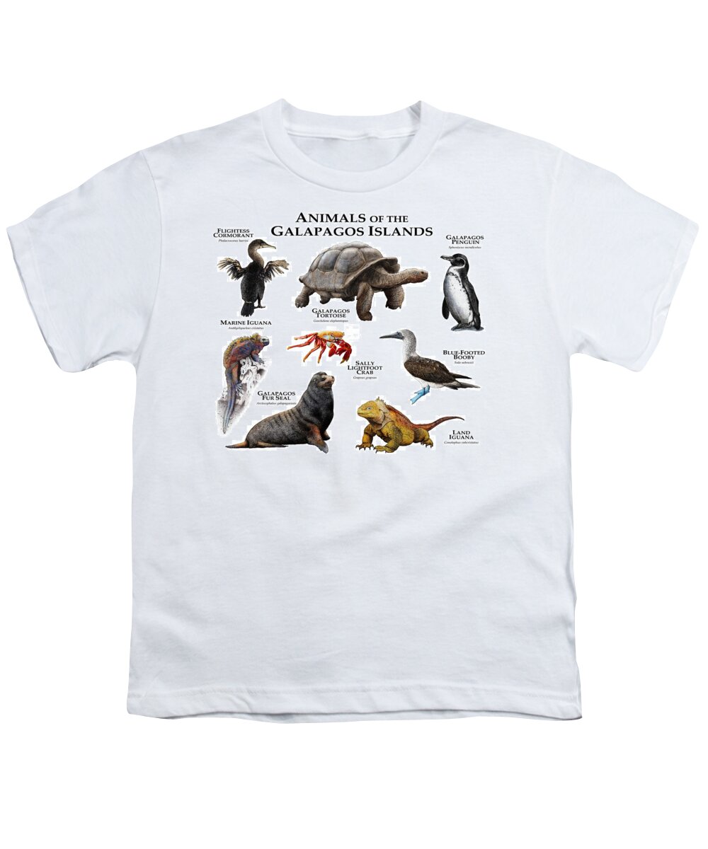 Animal Youth T-Shirt featuring the photograph Animals Of The Galapagos Islands by Roger Hall