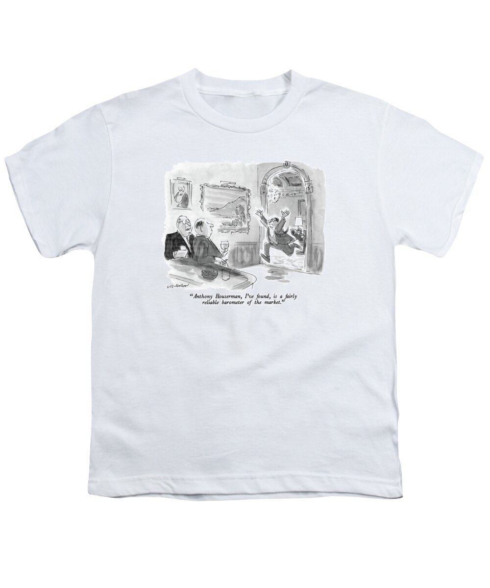 Business Youth T-Shirt featuring the drawing Anthony Houserman by James Stevenson