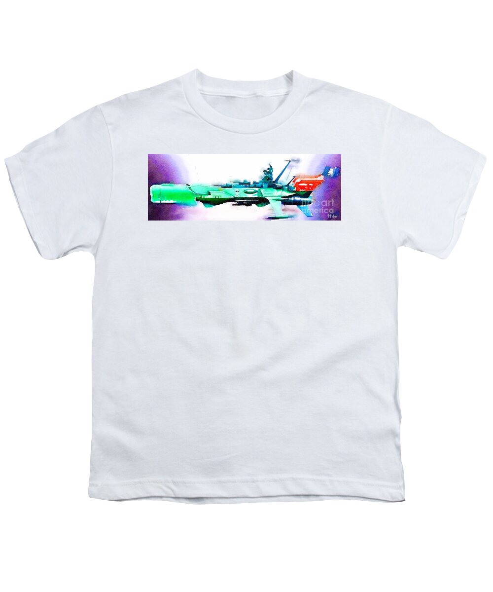 Captain Youth T-Shirt featuring the painting Arcadia by HELGE Art Gallery