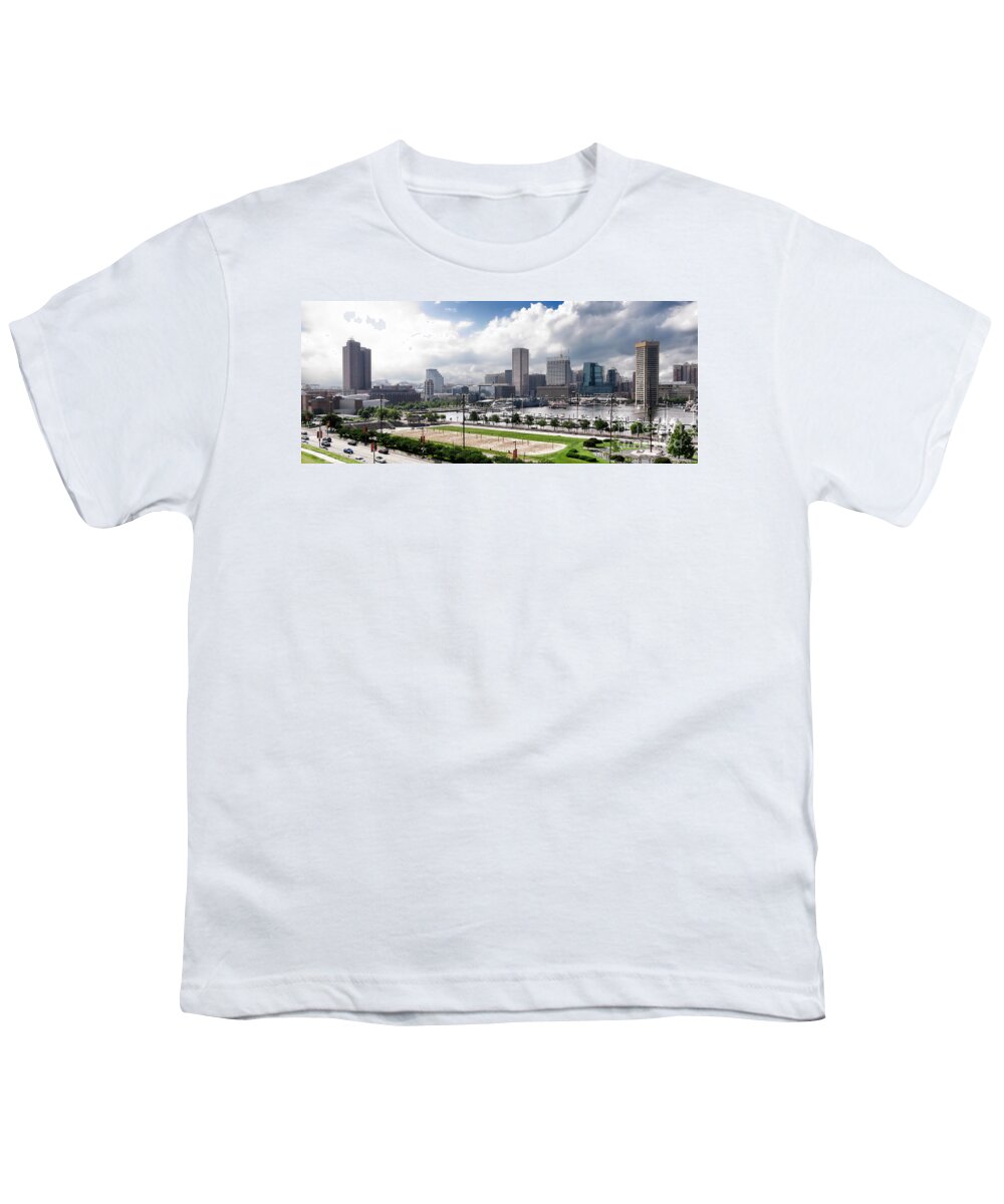 Baltimore Youth T-Shirt featuring the photograph Baltimore Maryland by Olivier Le Queinec