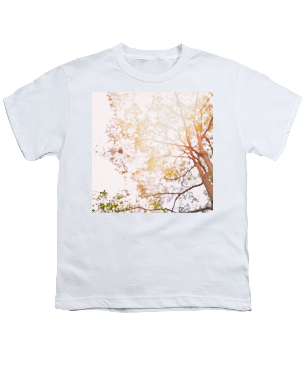 Abstract Youth T-Shirt featuring the photograph Beneath a tree 14 5284 square by U Schade