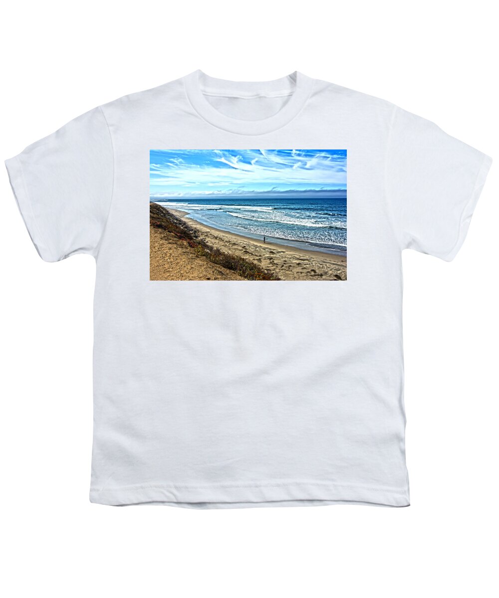Pacific Ocean Youth T-Shirt featuring the photograph Checking Out The Waves by Randall Branham