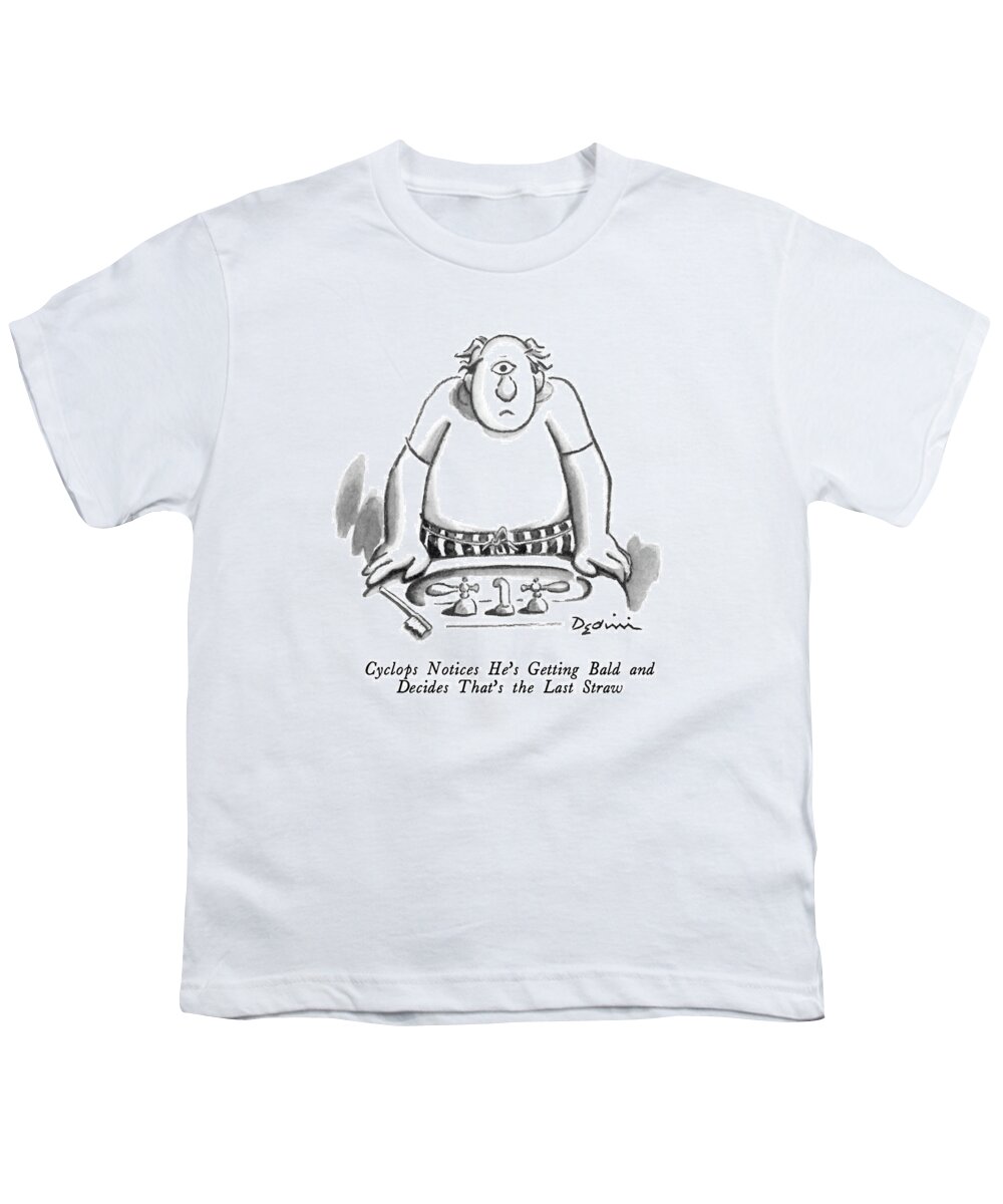 Cyclops Notices He's Getting Bald And Decides That's The Last Straw
Looks Youth T-Shirt featuring the drawing Cyclops Notices He's Getting Bald And Decides by Eldon Dedini