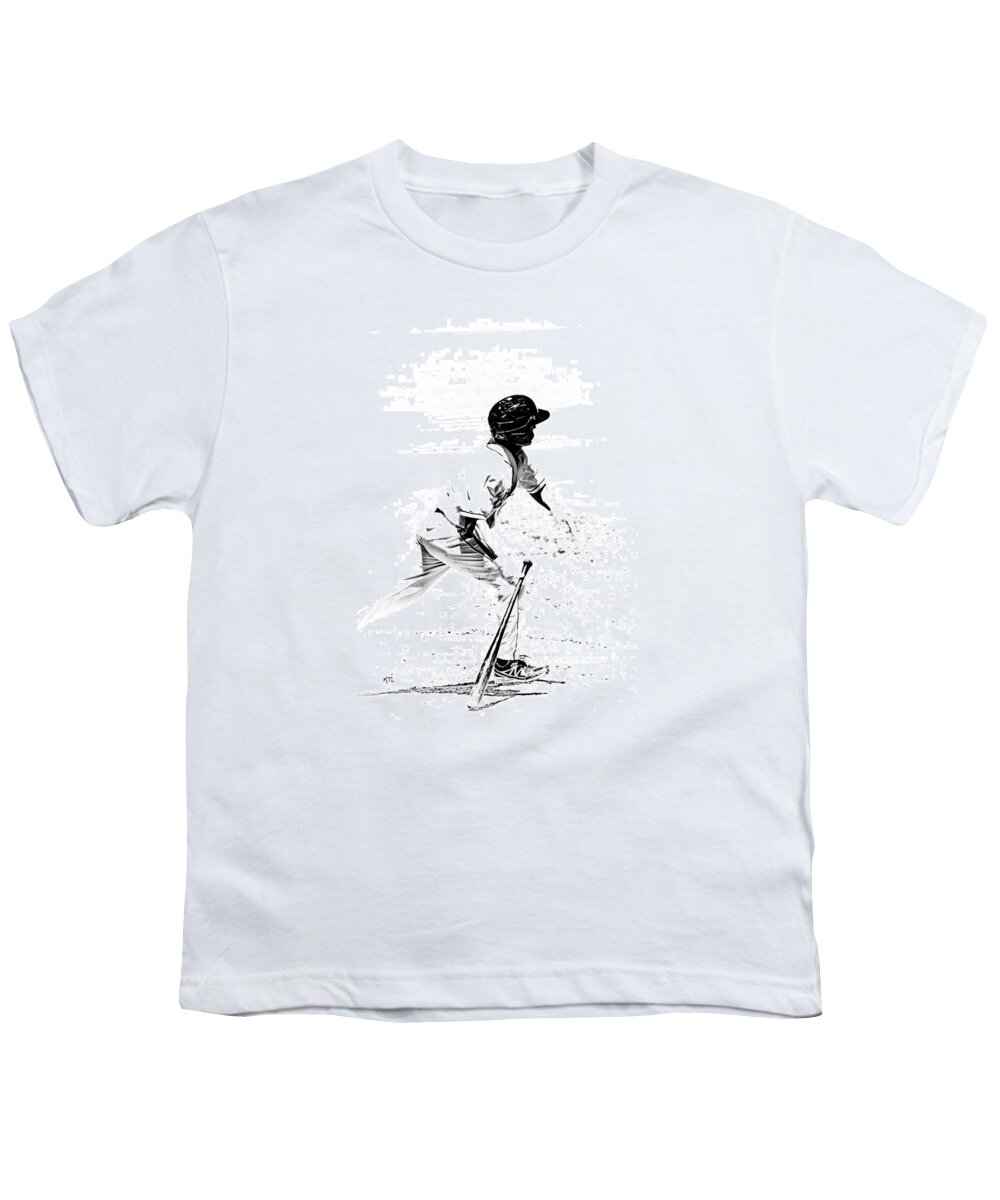 Baseball Youth T-Shirt featuring the photograph Doing It by Karol Livote