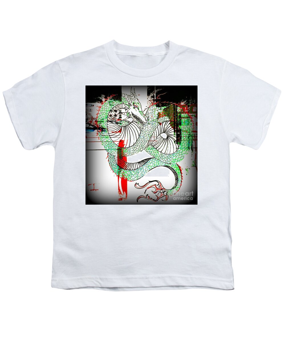  Youth T-Shirt featuring the photograph Dragon Inverted by Kelly Awad