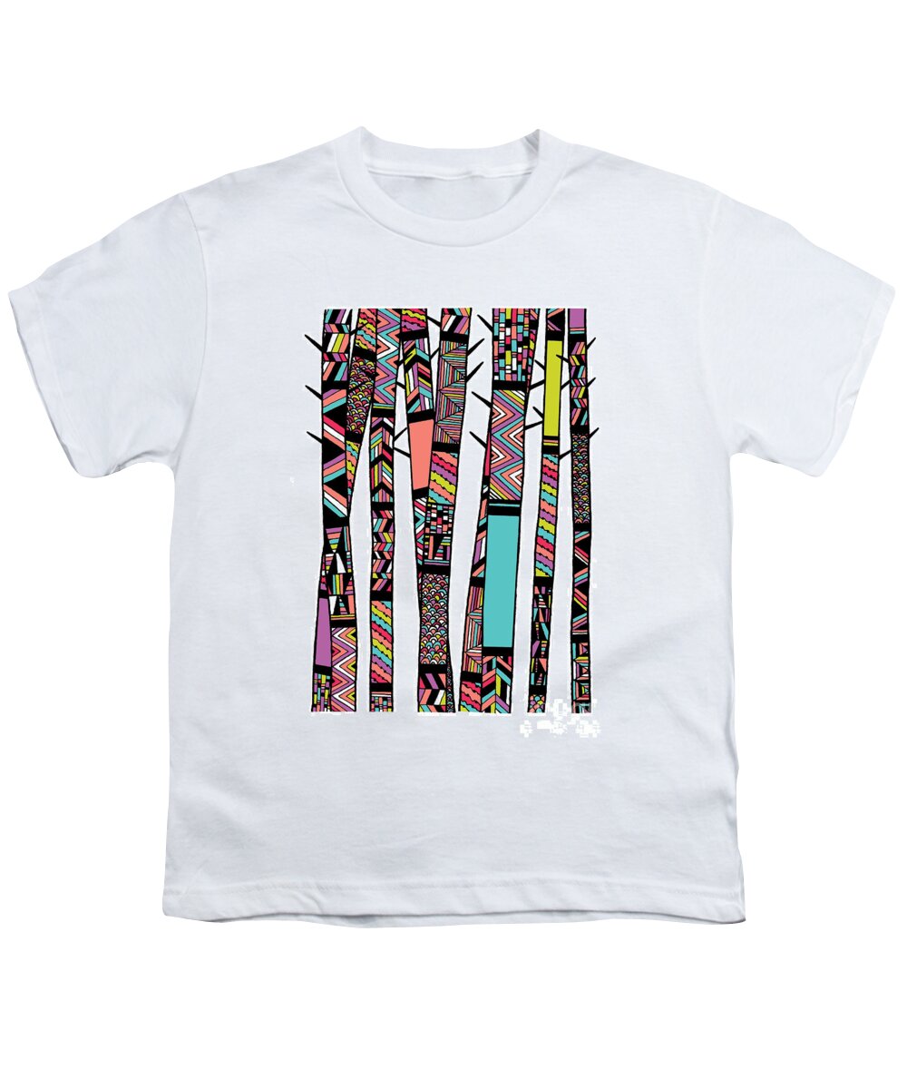 Navajo Youth T-Shirt featuring the digital art Dream Forest by MGL Meiklejohn Graphics Licensing