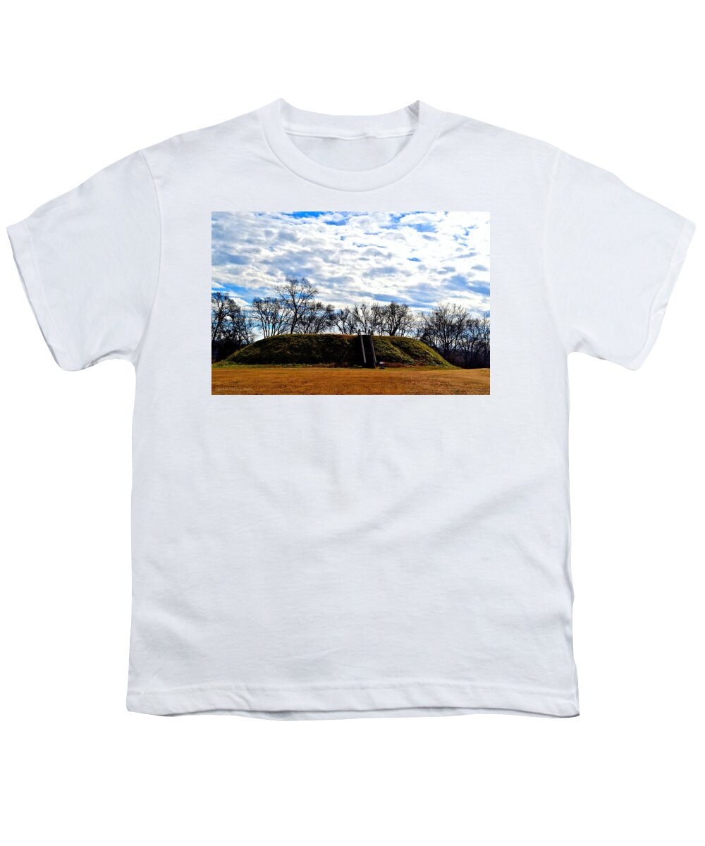 Etowah Indian Mounds Youth T-Shirt featuring the photograph Etowah Indian Mound B by Tara Potts