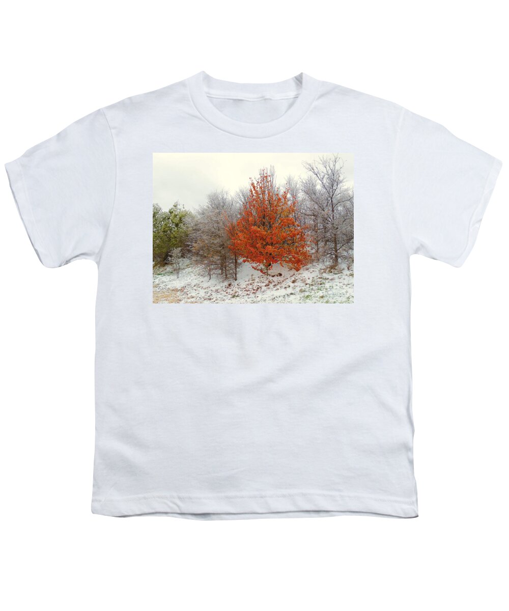 Fall Youth T-Shirt featuring the photograph Fall and Winter by Robert ONeil