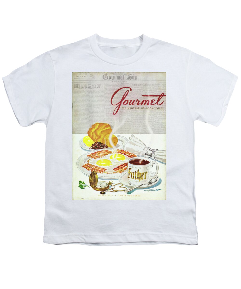 Food Youth T-Shirt featuring the photograph Gourmet Cover Of Breakfast by Henry Stahlhut