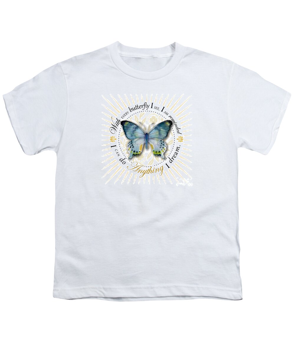 Laglaizei Youth T-Shirt featuring the painting I can do anything I dream by Amy Kirkpatrick