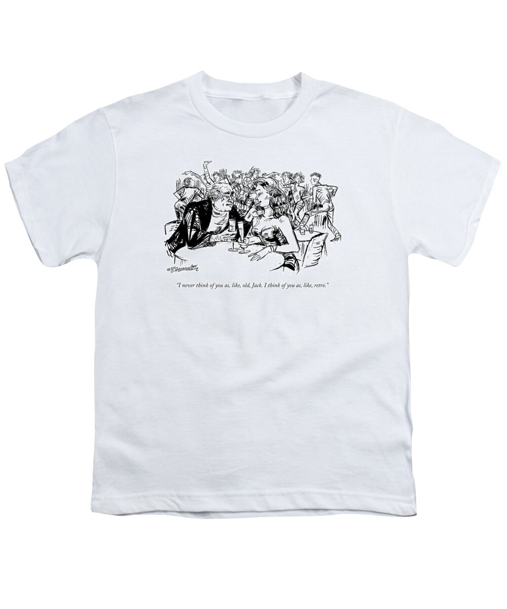 Old Age Relationships Sugar Daddy Word Play

(young Woman Speaking To Older Man At A Party.) 119020 Whm William Hamilton Sumnerperm Youth T-Shirt featuring the drawing I Never Think by William Hamilton