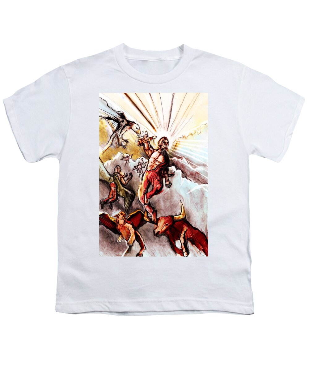 Gods Youth T-Shirt featuring the painting Immortal Realized 3 by John Gholson