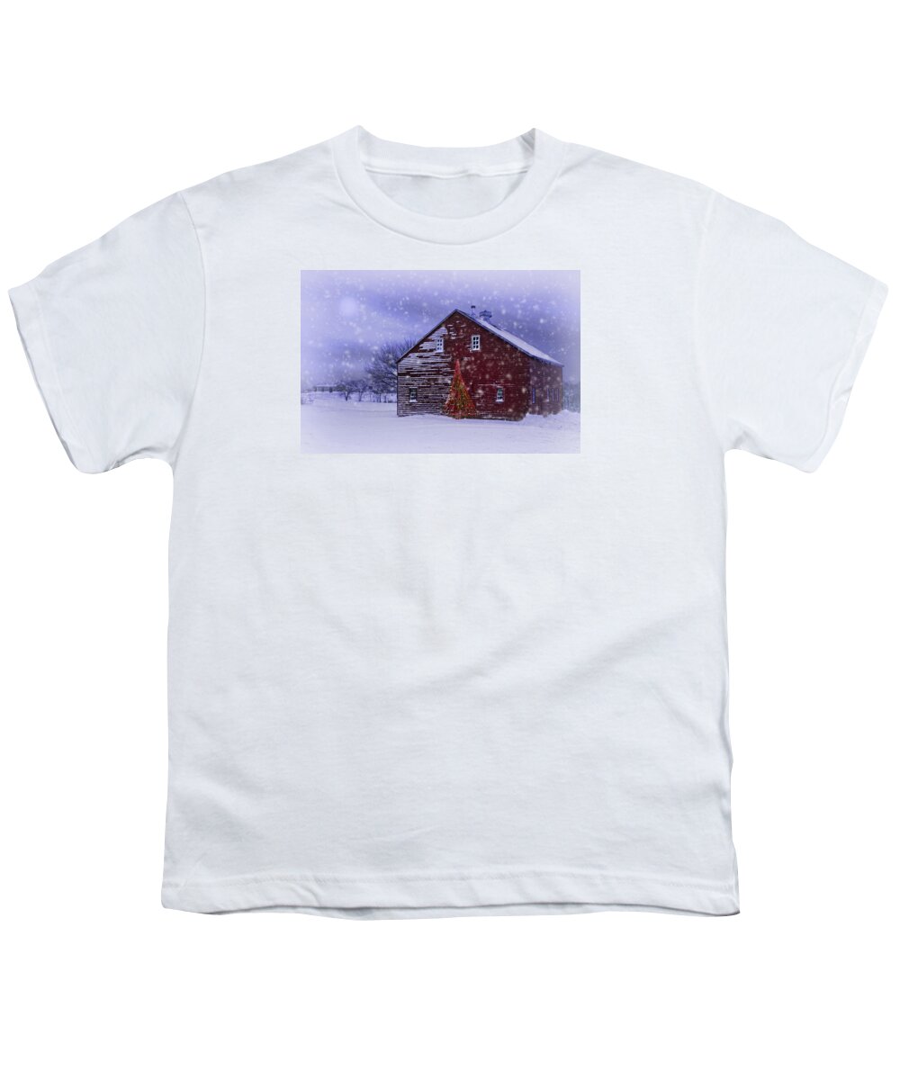 Christmas Youth T-Shirt featuring the photograph In the Still of the Night by Nikolyn McDonald