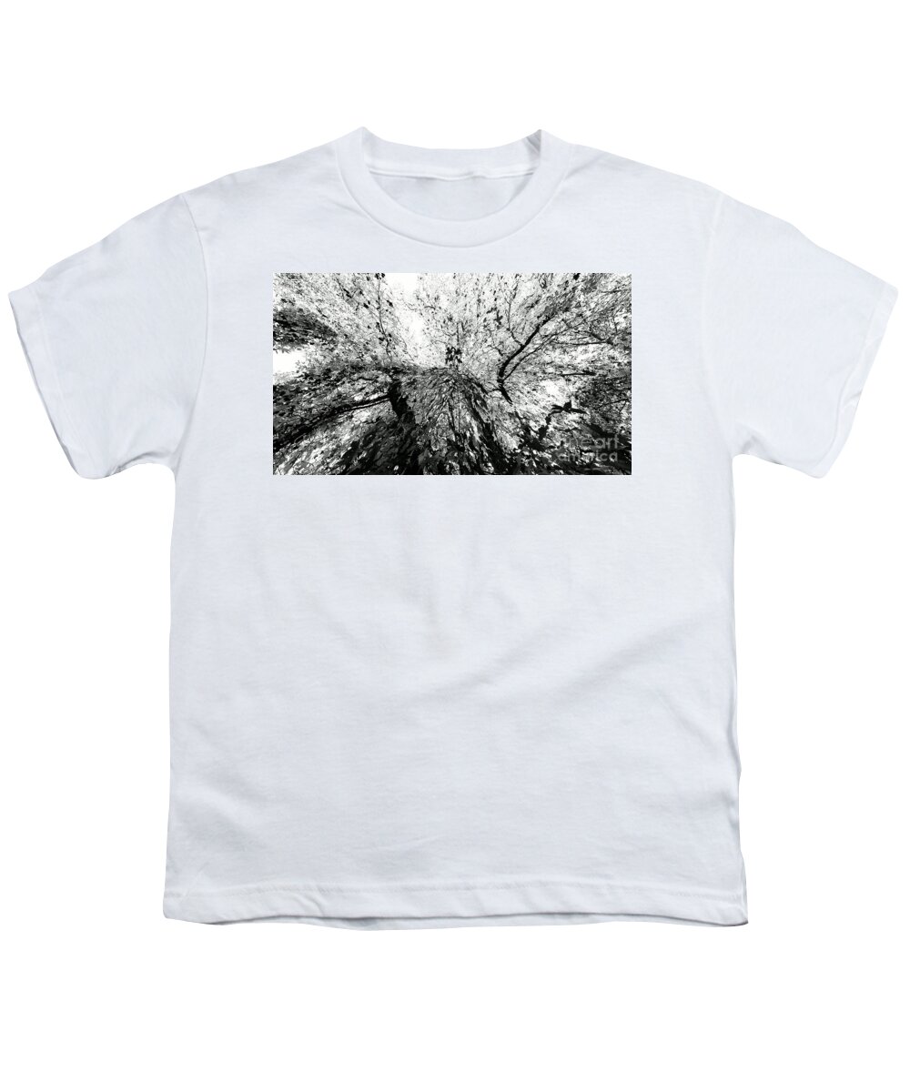 Cml Brown Youth T-Shirt featuring the photograph Maple Tree Inkblot by CML Brown