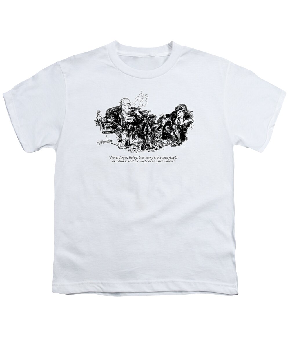 Capitalism Youth T-Shirt featuring the drawing Never Forget by William Hamilton