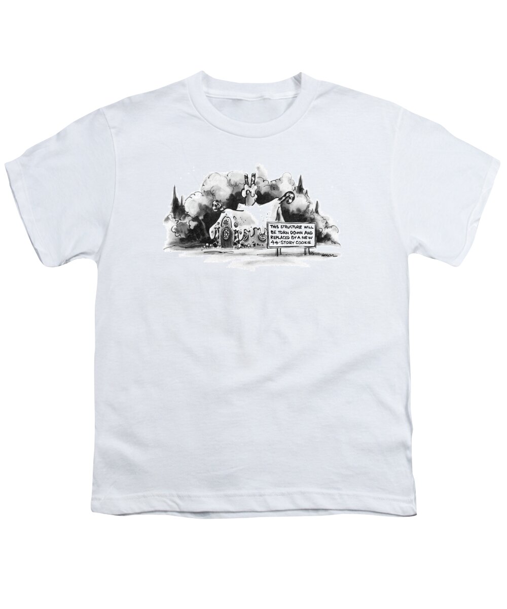Fairy Tales Youth T-Shirt featuring the drawing New Yorker June 13th, 1977 by Lee Lorenz