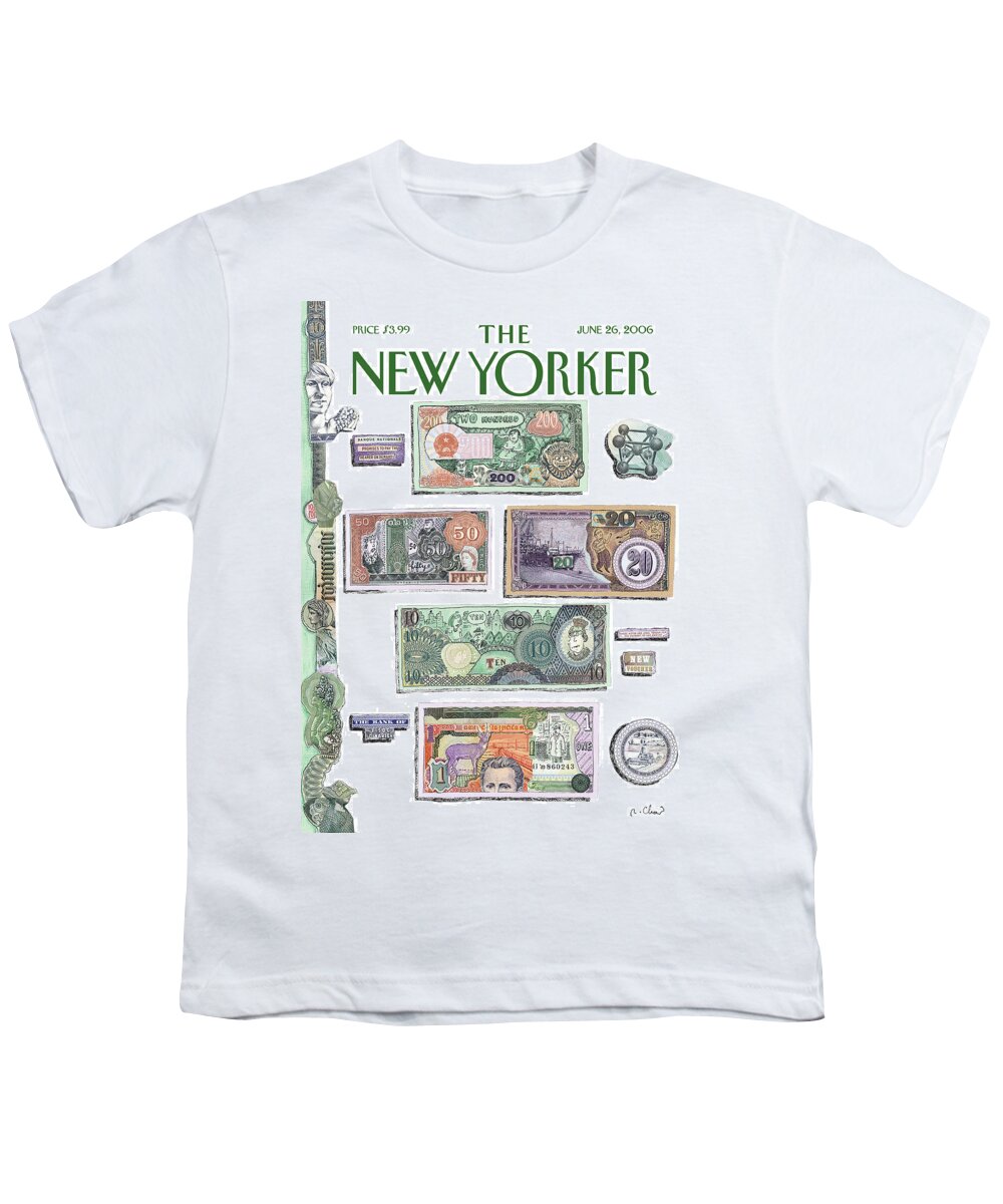 Money Youth T-Shirt featuring the painting Mad Money by Roz Chast