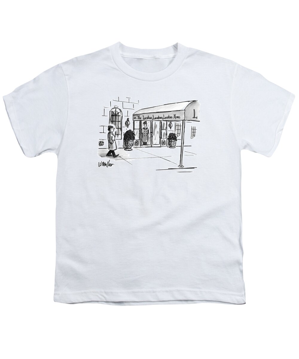 Urban Youth T-Shirt featuring the drawing New Yorker May 13th, 1996 by Warren Miller