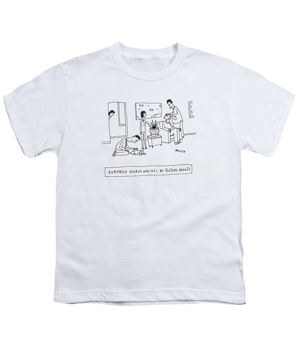 Surprise Search And Feel By Texture Agents Surprise Youth T-Shirt featuring the drawing New Yorker May 22nd, 2017 by Peter Mueller