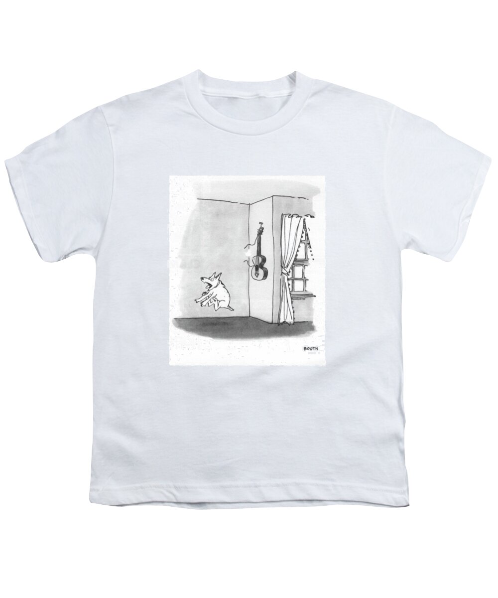 80008 Gbo George Booth Youth T-Shirt featuring the drawing New Yorker May 8th, 1971 by George Booth