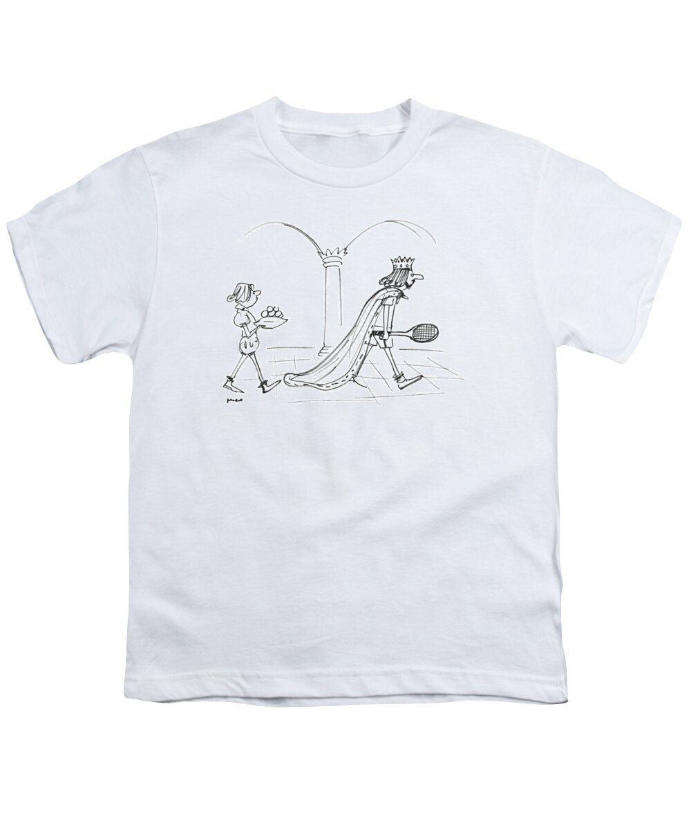 (page Youth T-Shirt featuring the drawing New Yorker September 12th, 1977 by Frank Modell