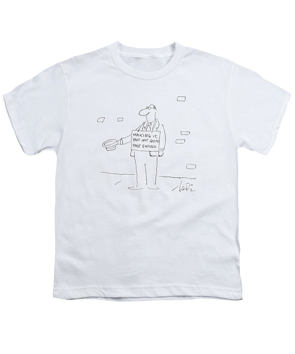 Money Youth T-Shirt featuring the drawing New Yorker September 29th, 1986 by Arnie Levin