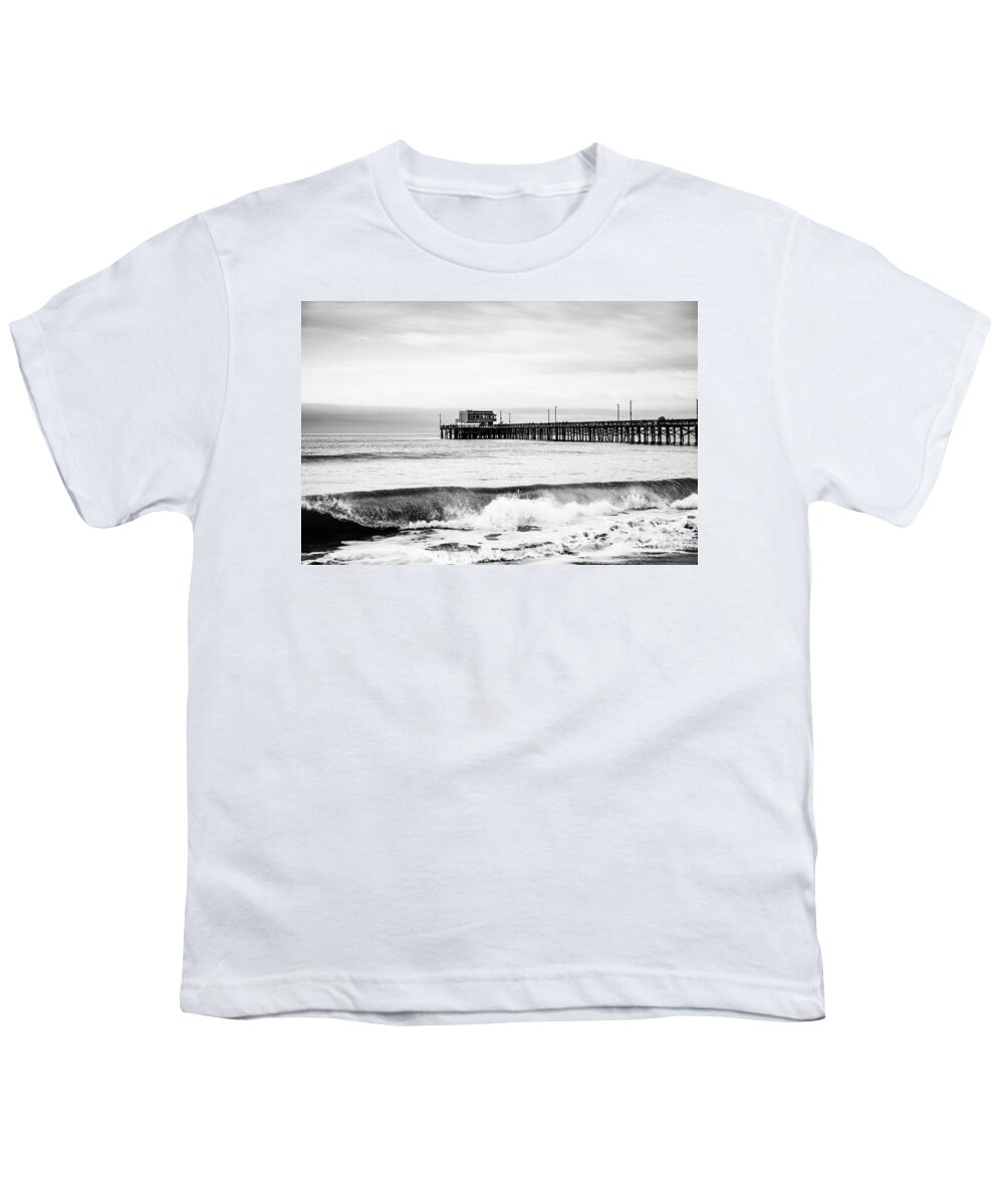 Newport Beach Youth T-Shirt featuring the photograph Newport Beach Pier by Paul Velgos