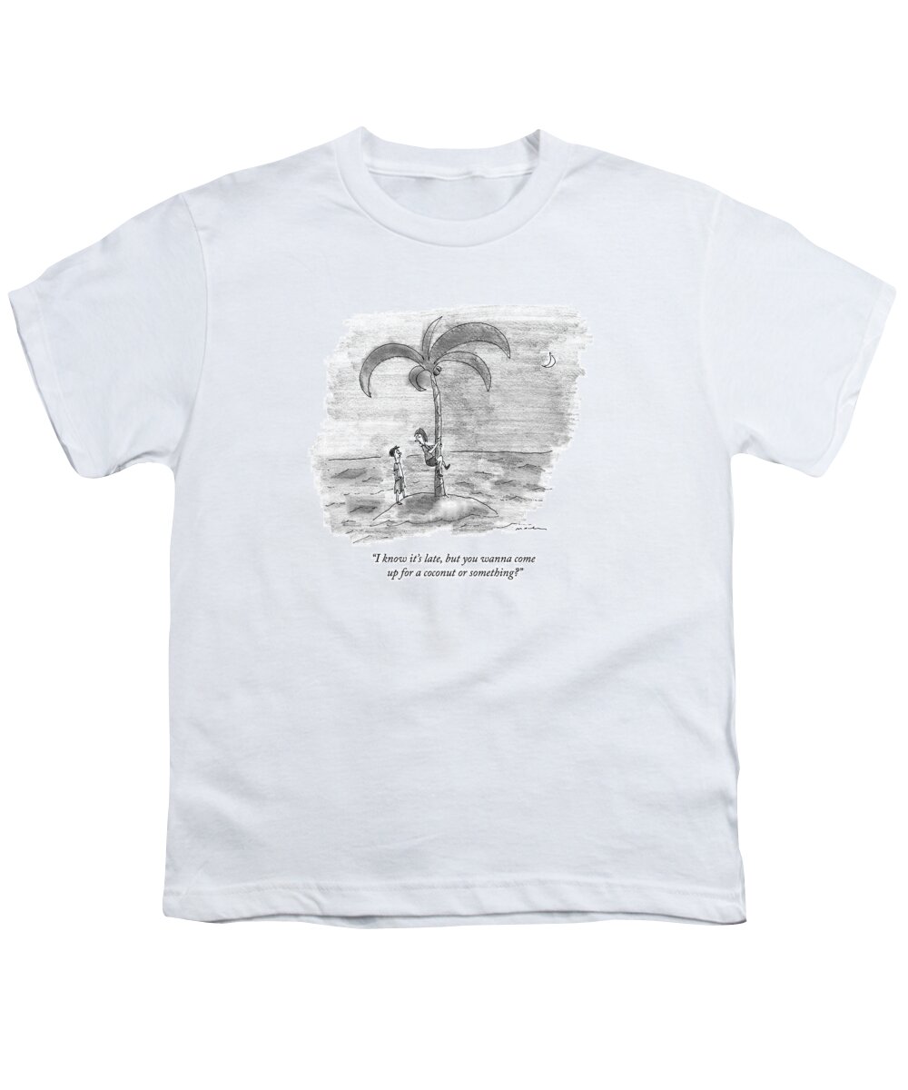 Sex Youth T-Shirt featuring the drawing On A Desert Island by Michael Maslin