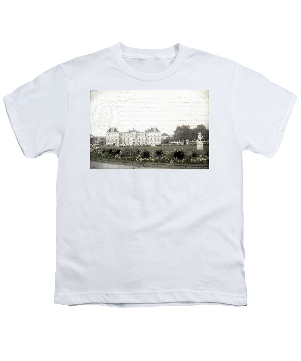 Evie Youth T-Shirt featuring the photograph Paris Lore by Evie Carrier