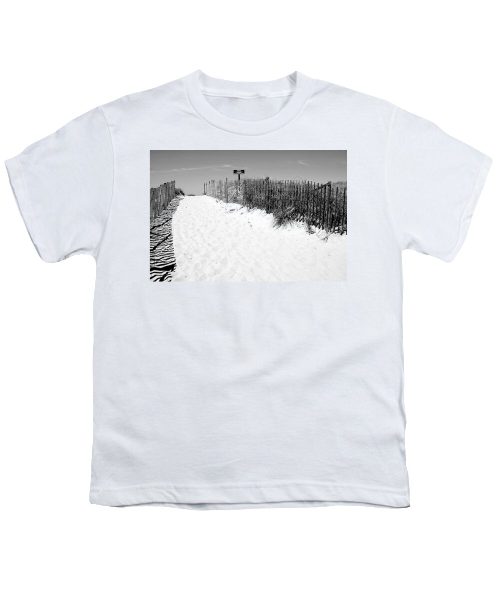 Massachusetts Youth T-Shirt featuring the photograph Provincetown Dunes on Cape Cod by Caroline Stella