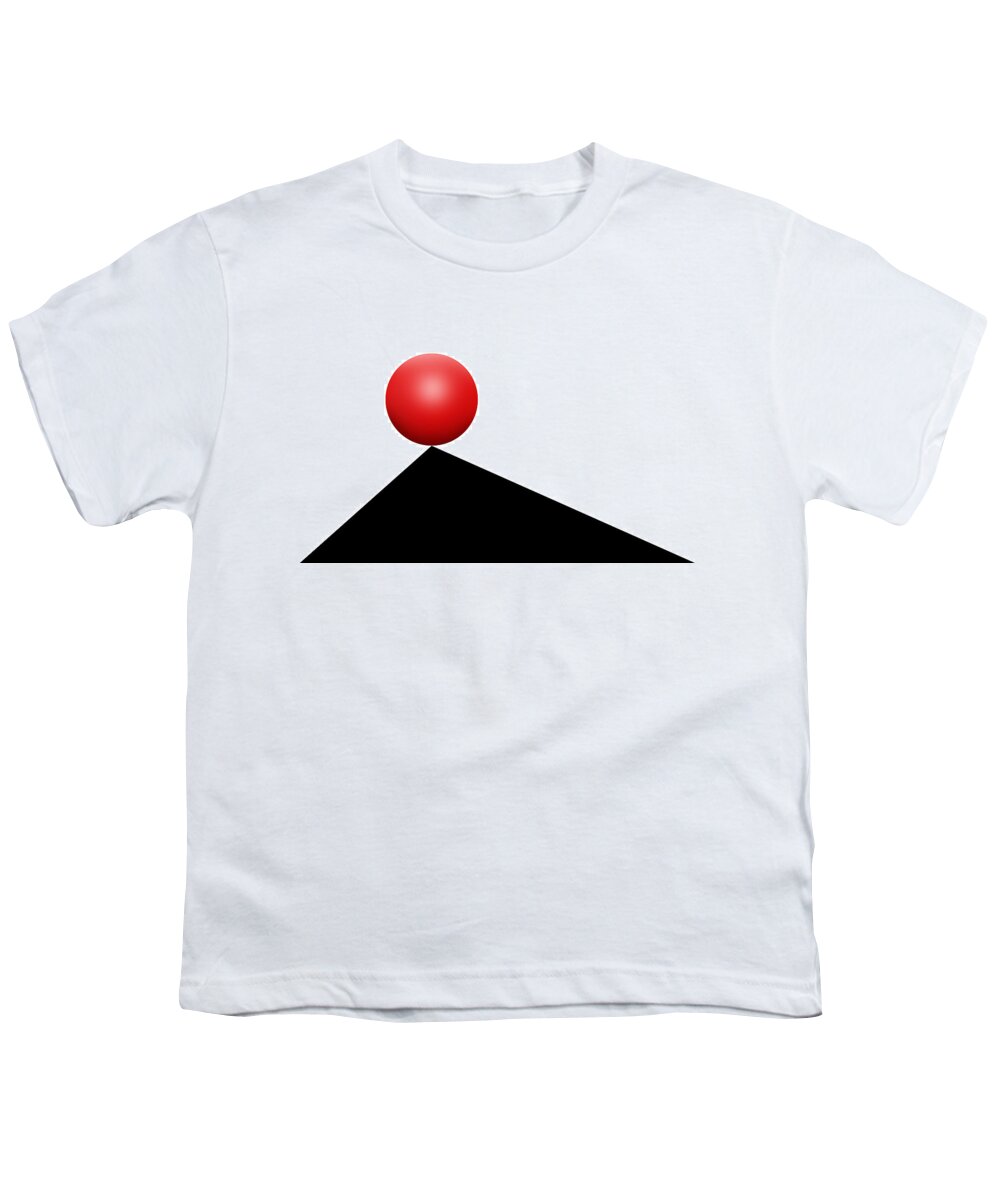 Pop Art Youth T-Shirt featuring the photograph Red Ball 30 by Mike McGlothlen