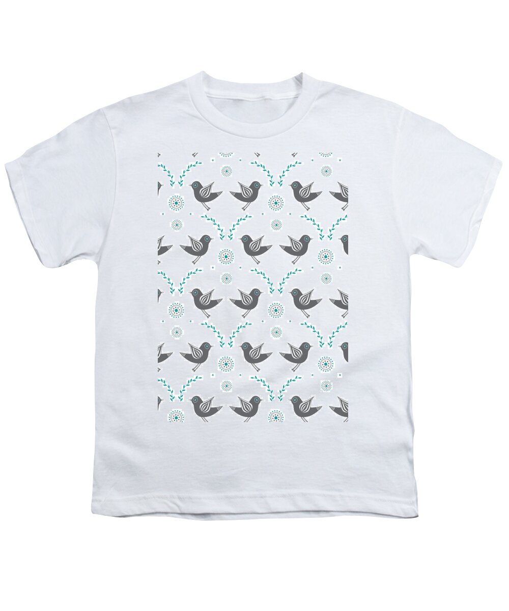 Susan Claire Youth T-Shirt featuring the photograph Repeat Lovebird by MGL Meiklejohn Graphics Licensing