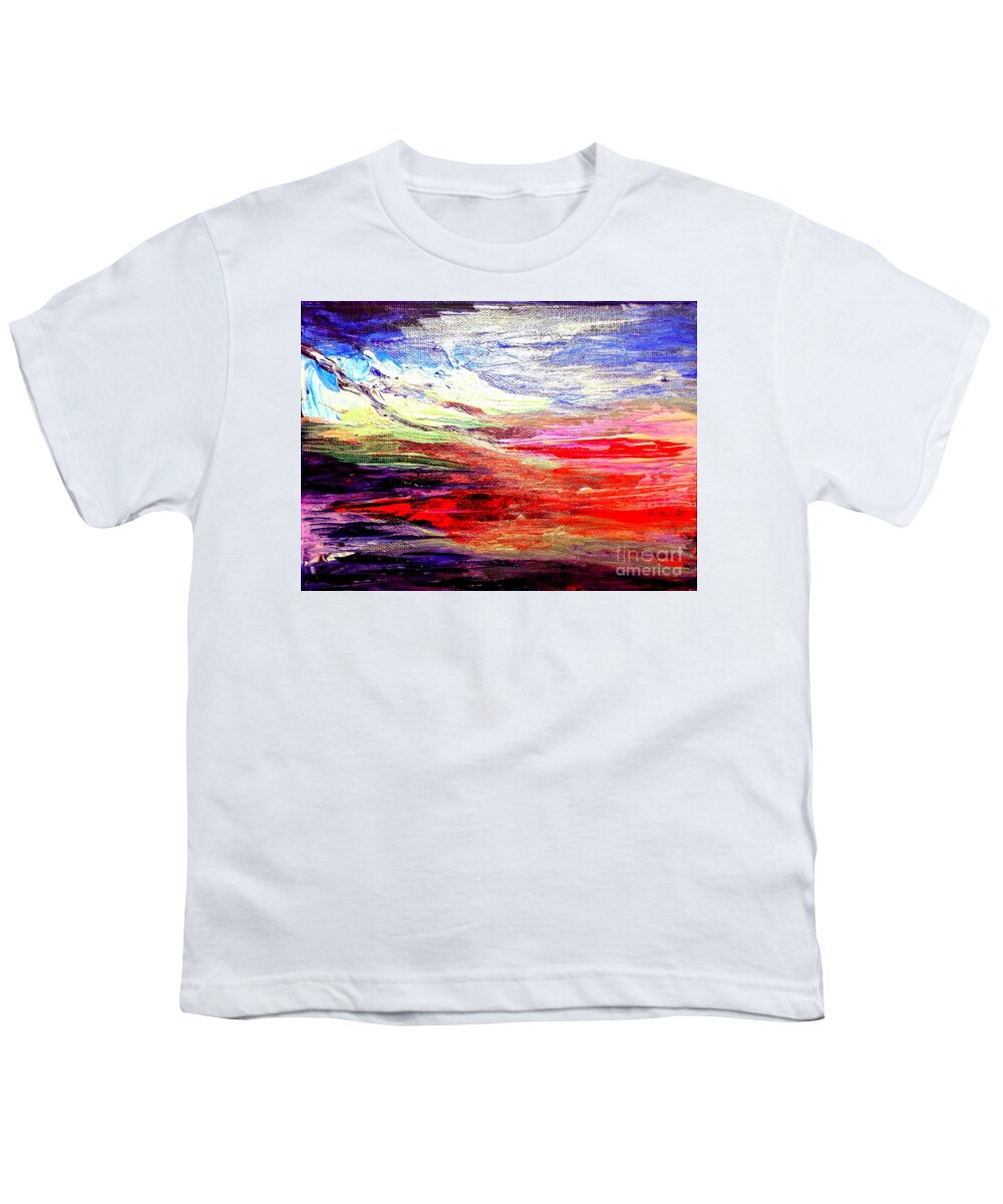 Sea Youth T-Shirt featuring the painting Sea Sky I by Karen Ferrand Carroll