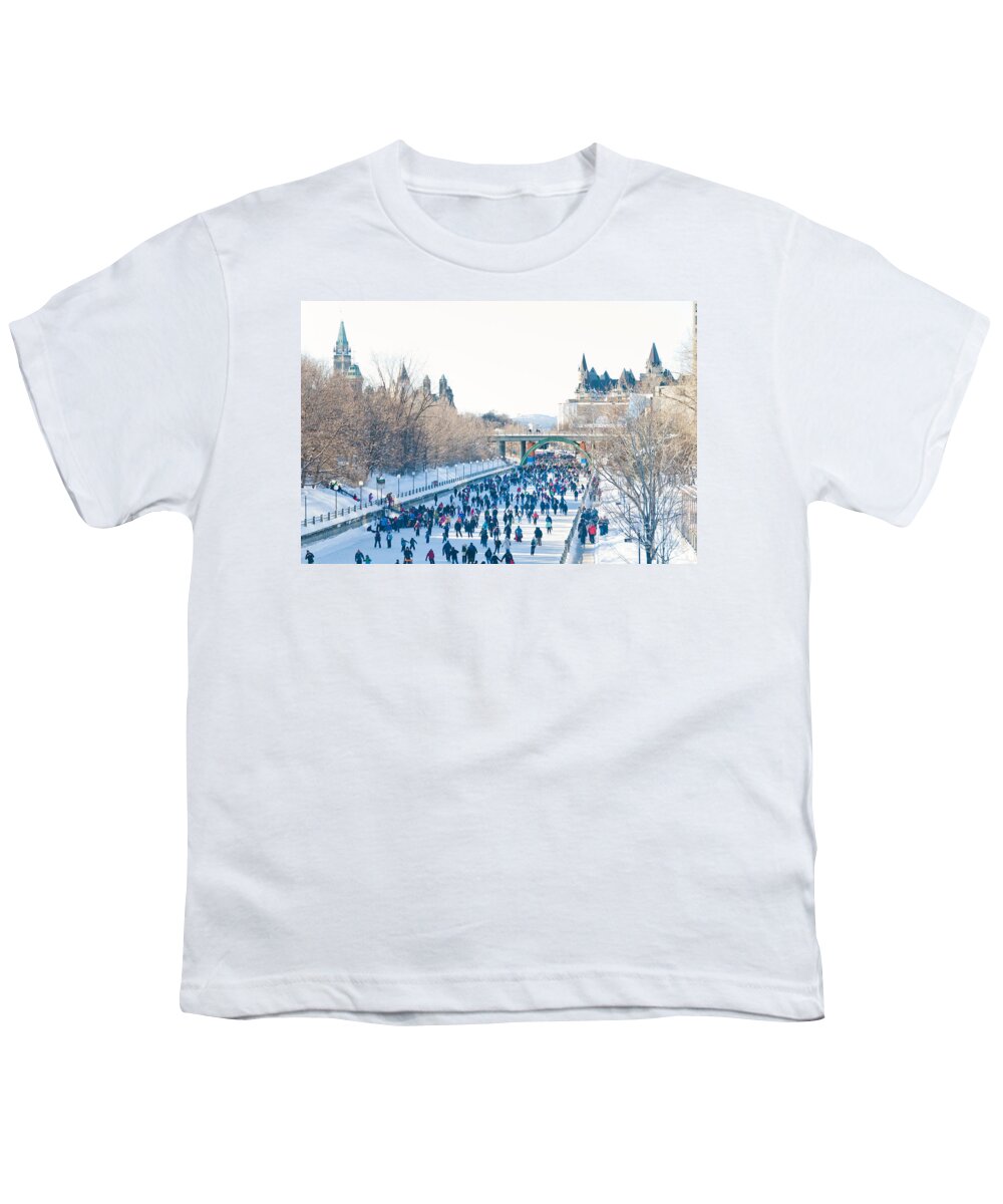  Youth T-Shirt featuring the photograph Skating by Cheryl Baxter