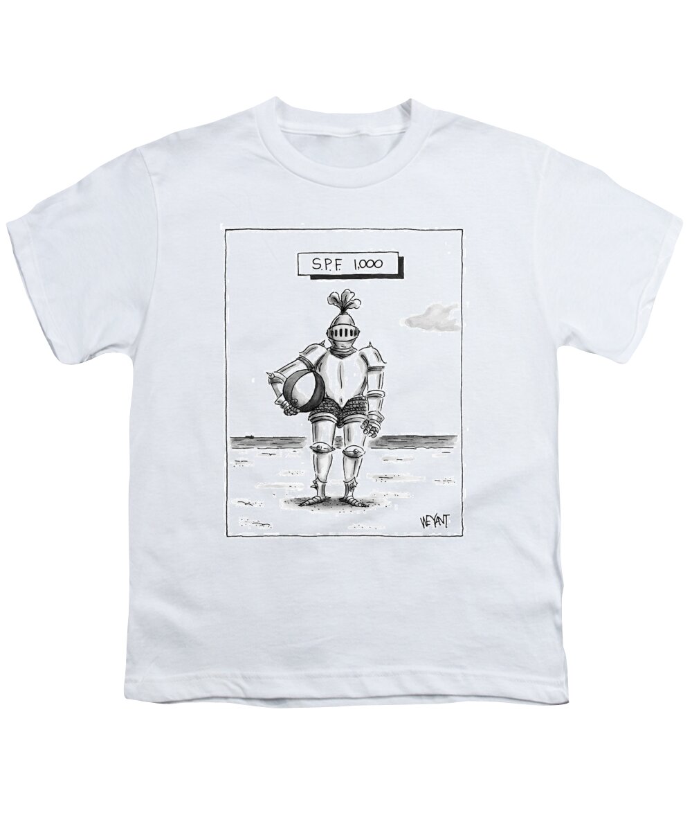 S.p.f. Youth T-Shirt featuring the drawing 's.p.f. 1,000' by Christopher Weyant