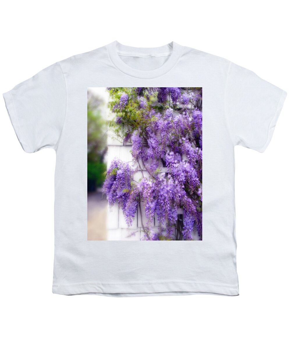 Flowers Youth T-Shirt featuring the photograph Spring Wisteria by Jessica Jenney