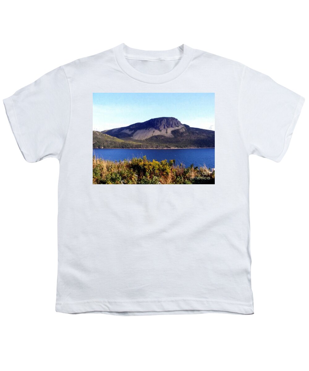Sugarloaf Hill In Summer Youth T-Shirt featuring the painting Sugarloaf Hill in Summer by Barbara A Griffin