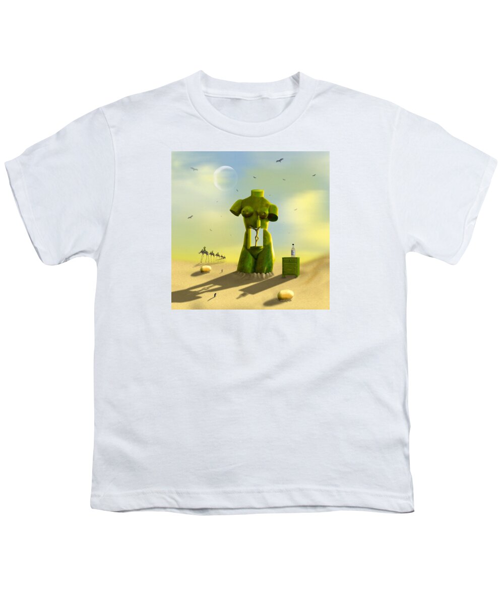 Surrealism Youth T-Shirt featuring the photograph The Nightstand by Mike McGlothlen