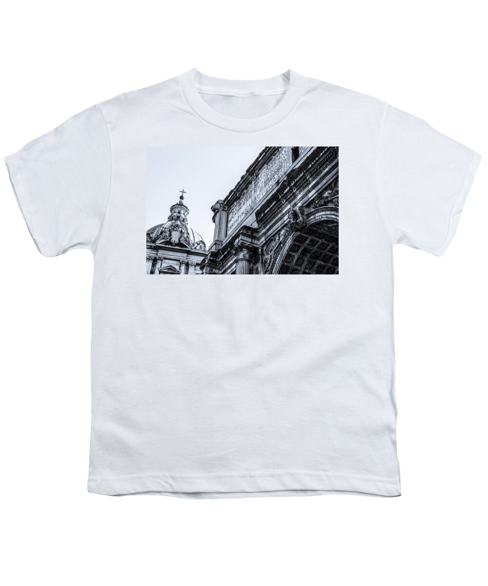 Rome Youth T-Shirt featuring the photograph Through the Past by AM FineArtPrints