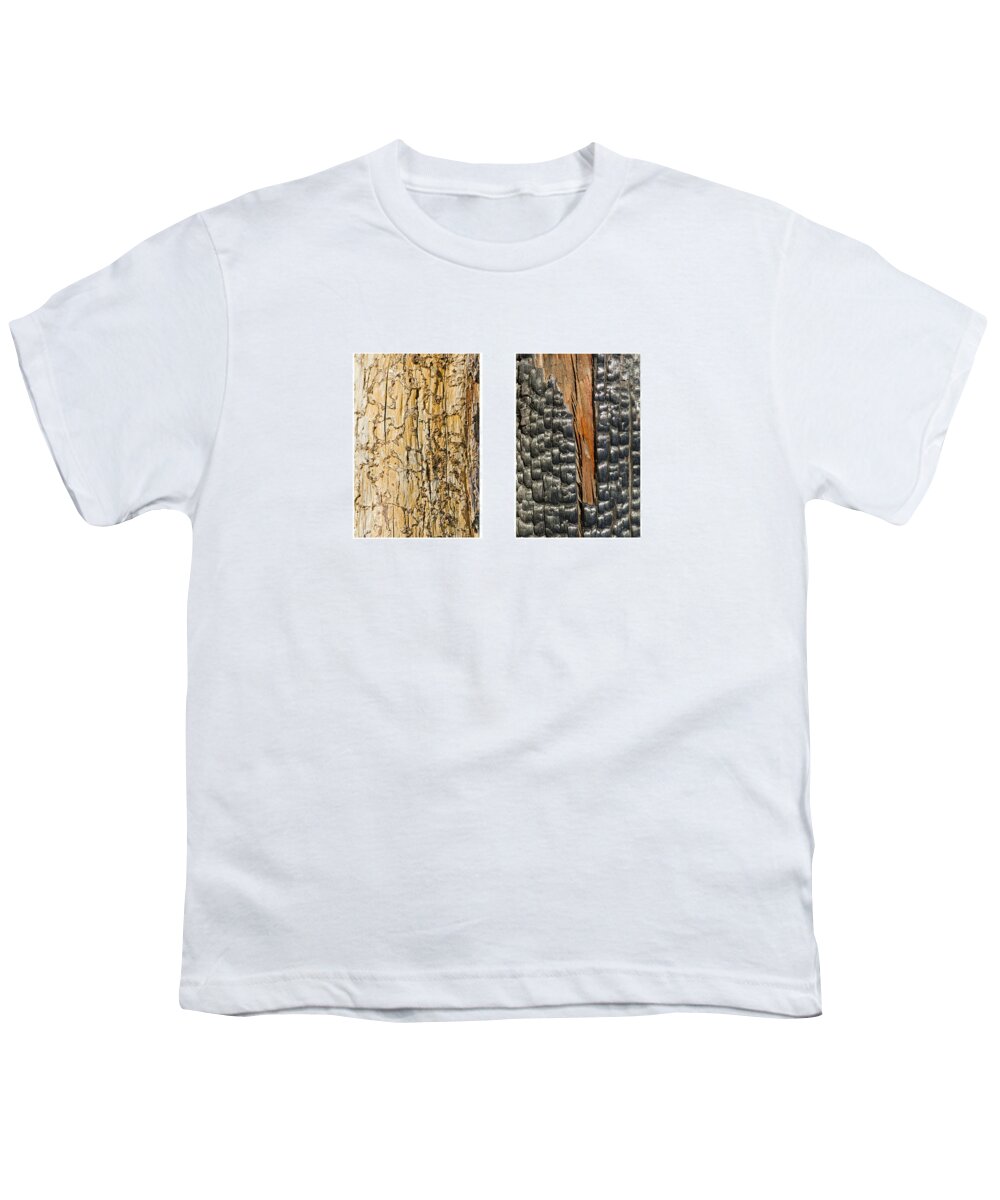 Bark Youth T-Shirt featuring the photograph Tree barks by Perry Van Munster