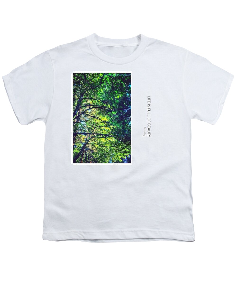 Tree Youth T-Shirt featuring the photograph Tree Canopy from my Afternoon Walk by Anna Porter