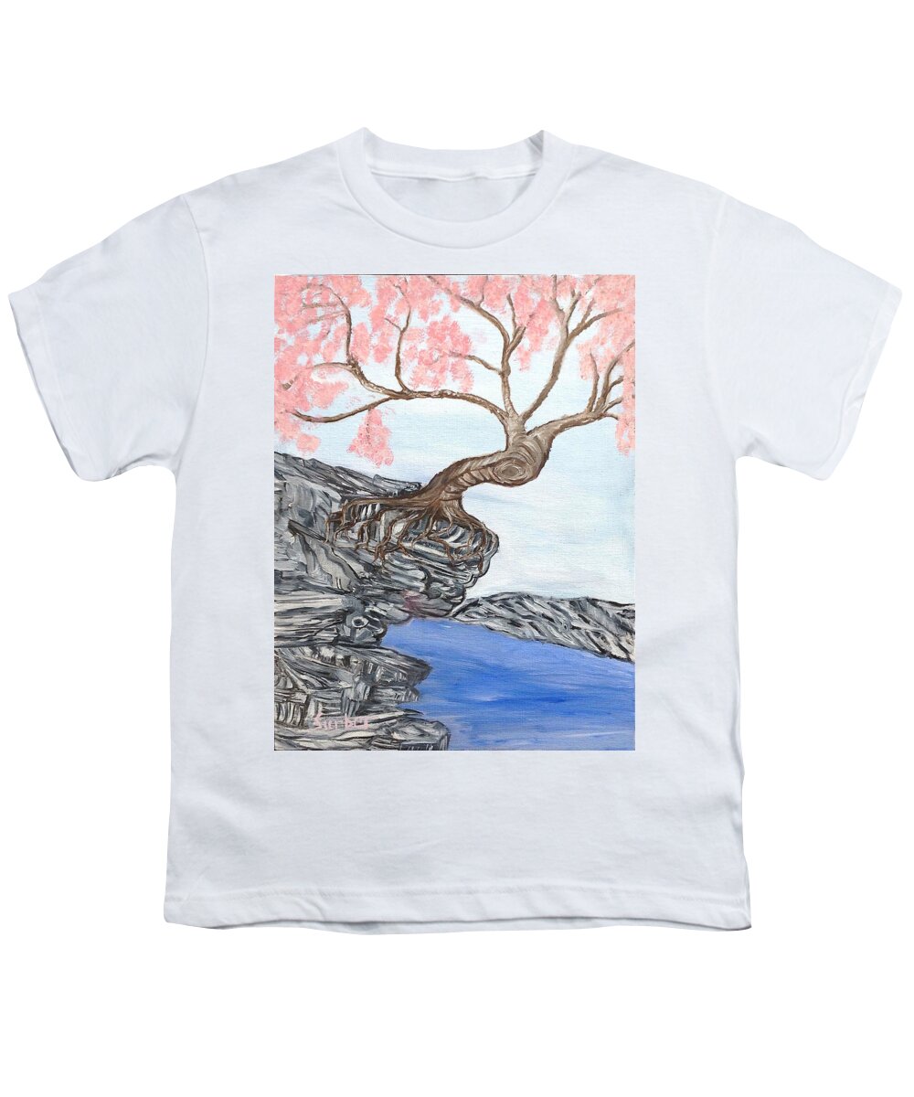 One Tree Youth T-Shirt featuring the painting Tree of Life # 2 by Suzanne Surber