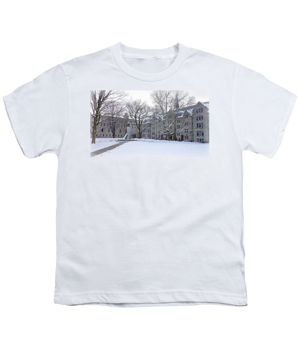 Building Youth T-Shirt featuring the photograph University of Toronto Buildings by Valentino Visentini