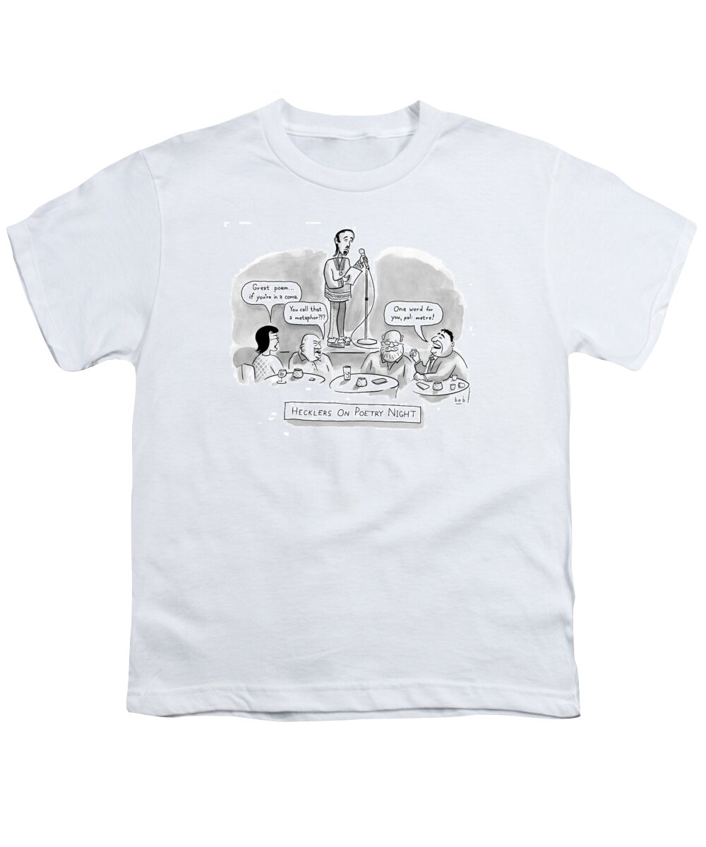 Poetry Youth T-Shirt featuring the drawing New Yorker June 11th, 2007 by Bob Eckstein
