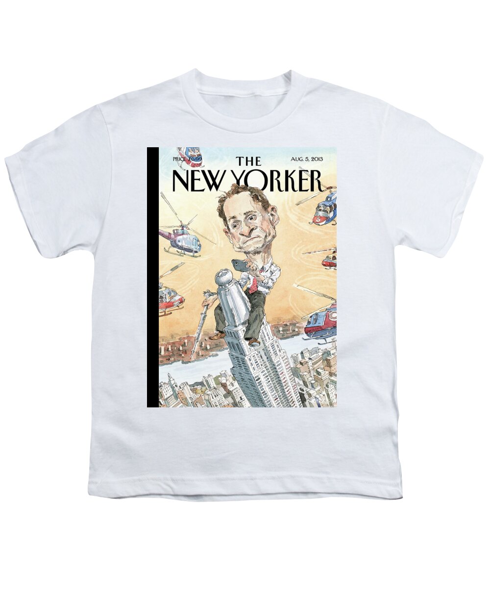 Penis Youth T-Shirt featuring the painting Carlos Danger by John Cuneo