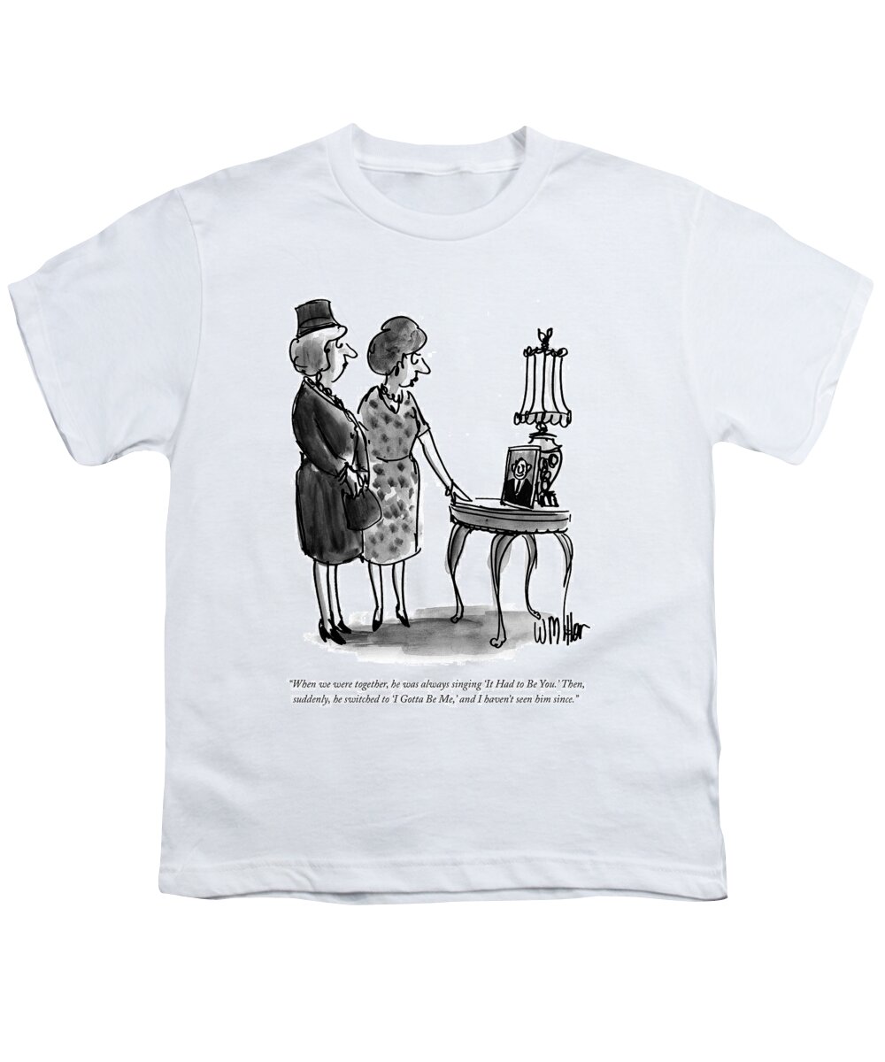 Songs Youth T-Shirt featuring the drawing When We Were Together by Warren Miller