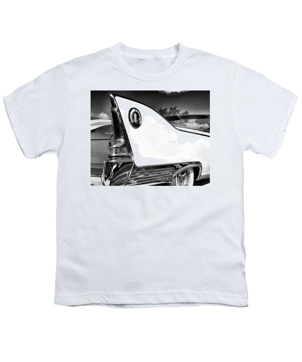 Car Auction Youth T-Shirt featuring the photograph THE END FIN Palm Springs CA by William Dey